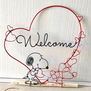 お好きな文字にできます！　welcome sign❤️(流木、壁掛けフック付き)(アート/写真)