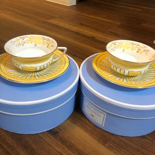 ウェッジウッド(WEDGWOOD)のウェッジウッド  イエローリボン　2脚セット(食器)