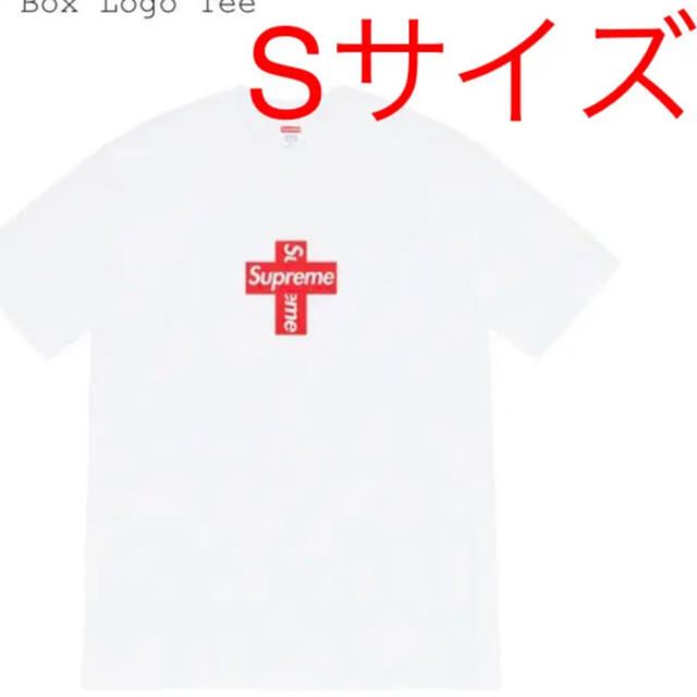 supreme cross Box logo tee sサイズ　ホワイト