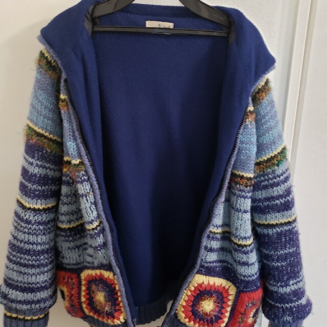 お値下げ！チチカカ　手編みブルゾン レディースのジャケット/アウター(ブルゾン)の商品写真