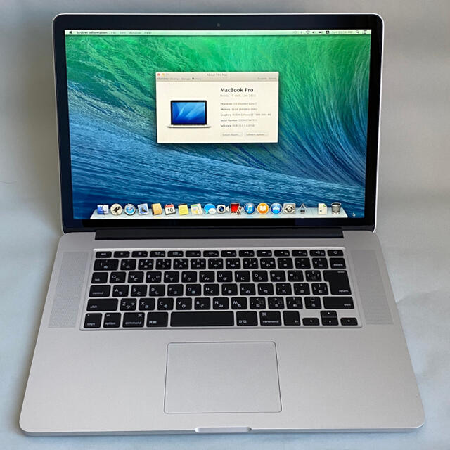 【あすつく】 Apple - Batt・Key New Late2013 15” ［美品］MacBookPro ノートPC