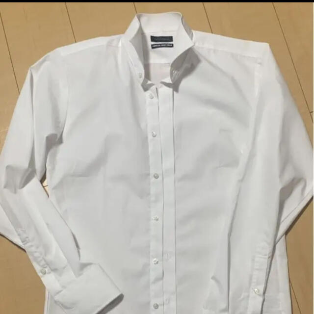 ウィングカラー白シャツ　新郎タキシード用 メンズのトップス(シャツ)の商品写真