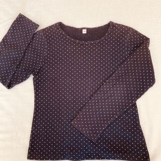 ムジルシリョウヒン(MUJI (無印良品))の無印良品　子供　長袖Ｔシャツ　130(Tシャツ/カットソー)