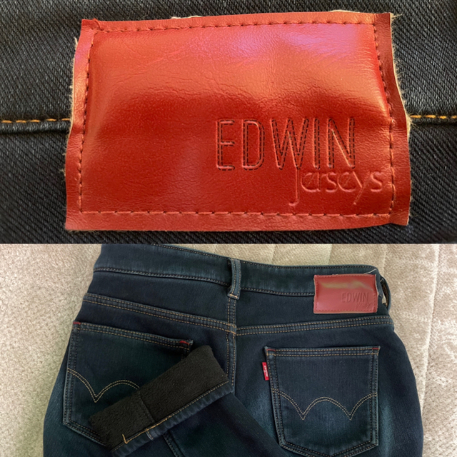 EDWIN(エドウィン)の専用！エドウィン裏起毛パンツ レディースのパンツ(デニム/ジーンズ)の商品写真