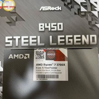 ryzen3700X steellegend B450 虎徹マーク2 3点セット