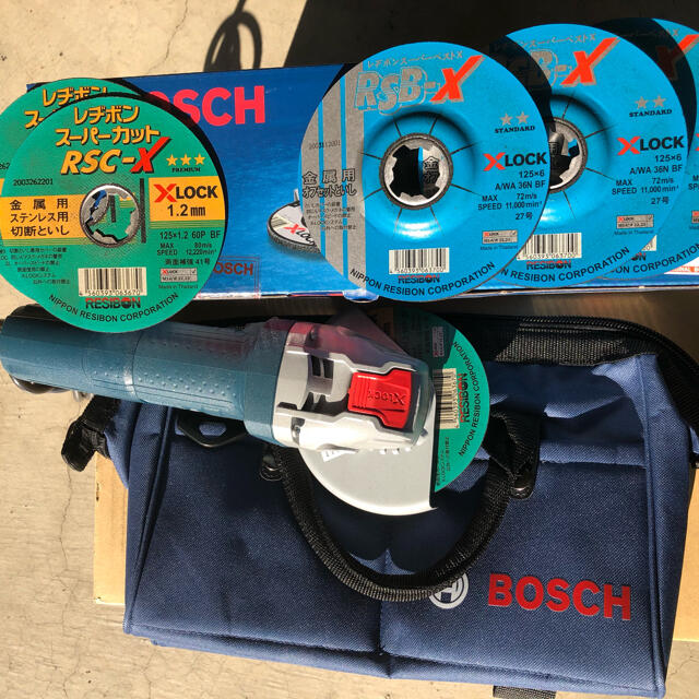 BOSCH - ボッシュ GWS750-125【X-lock】サービスセットの通販 by とも's shop｜ボッシュならラクマ
