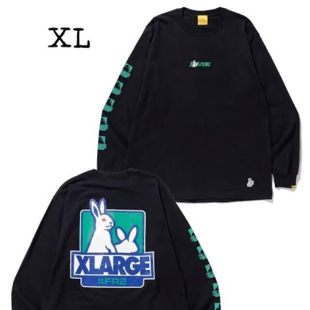 FR2 XLARGE コラボ Rabbit OG Logo T 白 XL