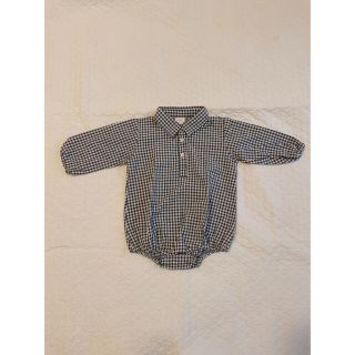 ザラキッズ(ZARA KIDS)のギンガムチェックロンパース(ロンパース)