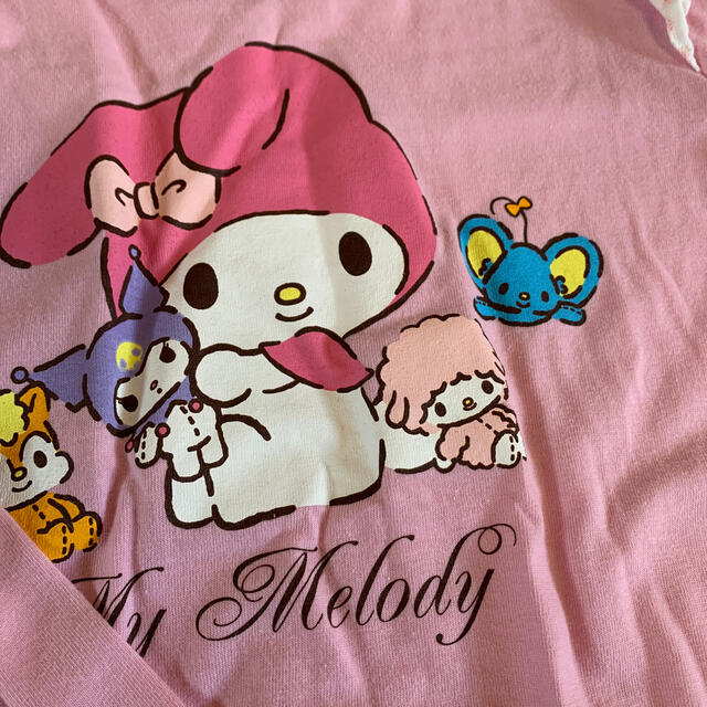 マイメロディ(マイメロディ)のマイメロディロングTシャツ キッズ/ベビー/マタニティのキッズ服女の子用(90cm~)(Tシャツ/カットソー)の商品写真