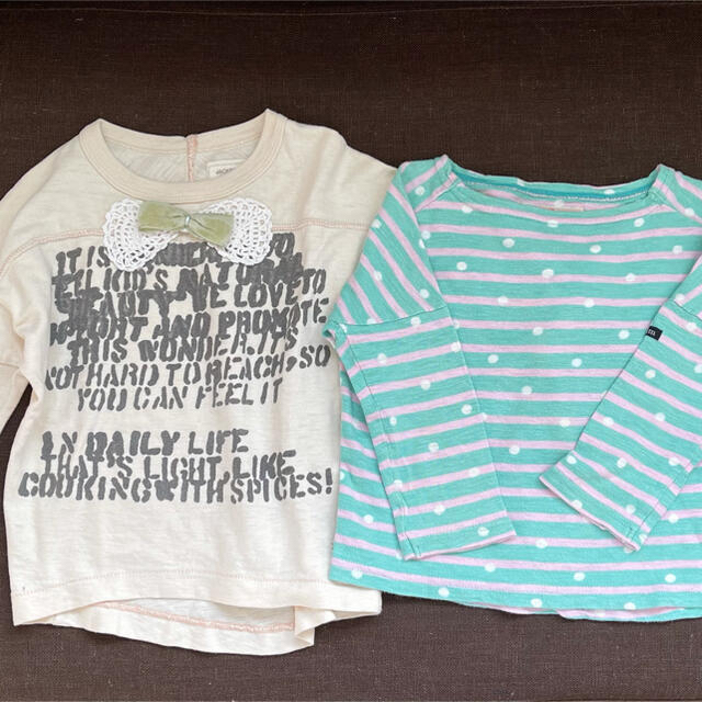 GO TO HOLLYWOOD(ゴートゥーハリウッド)のgotohollywood デニム&ダンガリー  Tシャツセット　100  キッズ/ベビー/マタニティのキッズ服女の子用(90cm~)(Tシャツ/カットソー)の商品写真