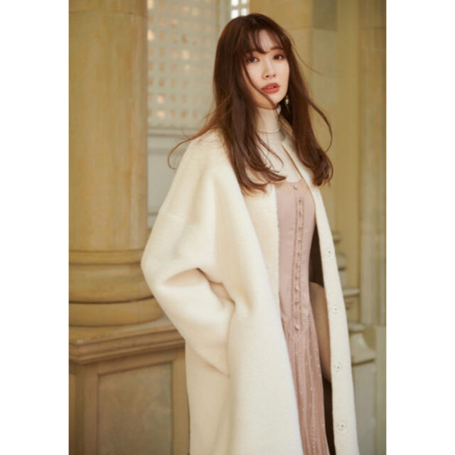 Her lip to Faux Fur Reversible Coat 小嶋陽菜