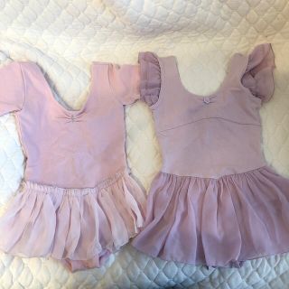 【orisu様専用】バレエ　幼児レオタード　ピンクandパープル２点セット(ダンス/バレエ)