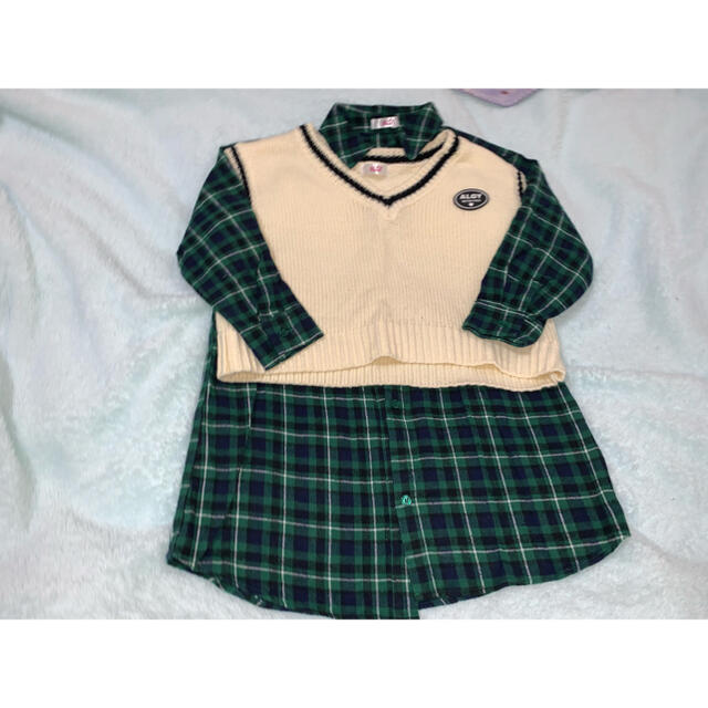 F.O.KIDS(エフオーキッズ)のalgy ワンピ 130 キッズ/ベビー/マタニティのキッズ服女の子用(90cm~)(ワンピース)の商品写真