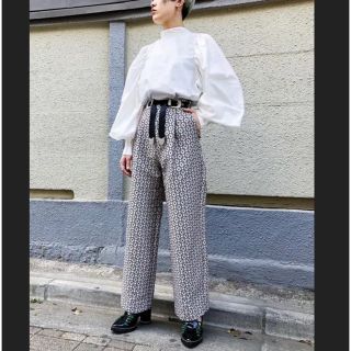 パメオポーズ(PAMEO POSE)のパメオポーズ Flower Jacquard Trouser(その他)