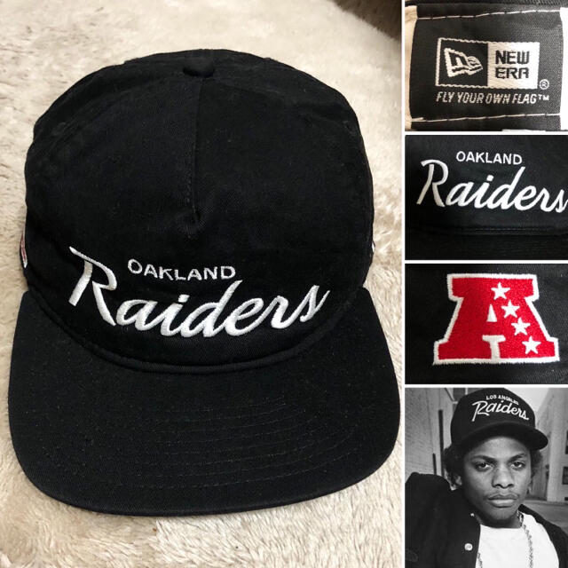 大人気！NFL Raiders レイダース NEWERA キャップ  n.w.a