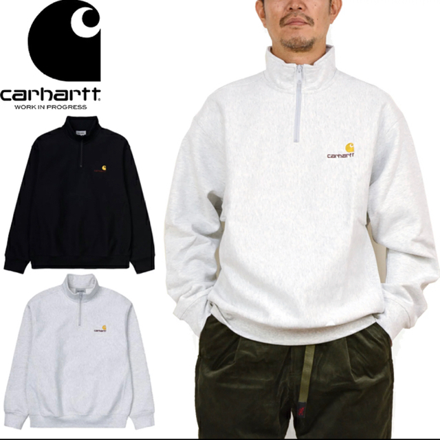 低価在庫 carhartt - Carharttカーハート本物ハーフジップスウェット