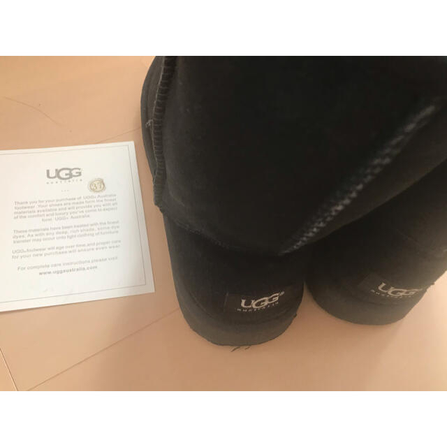 UGG ムートンブーツ黒　24.0