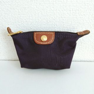 ロンシャン(LONGCHAMP)のロンシャン　ミニポーチ　ネイビー(ポーチ)