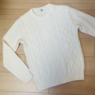 ユニクロ 白ニット ニット セーター メンズ の通販 24点 Uniqloのメンズを買うならラクマ