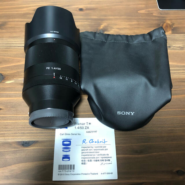 SONY(ソニー)のSONY  FE 1.4/50 planar 50mm f1.4 スマホ/家電/カメラのカメラ(レンズ(単焦点))の商品写真