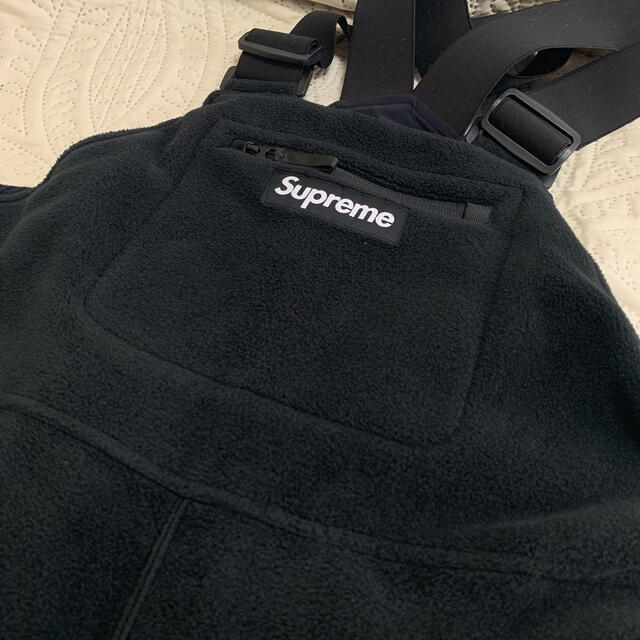 Supreme(シュプリーム)のmサイズ　supreme polartec overalls 黒 メンズのパンツ(サロペット/オーバーオール)の商品写真