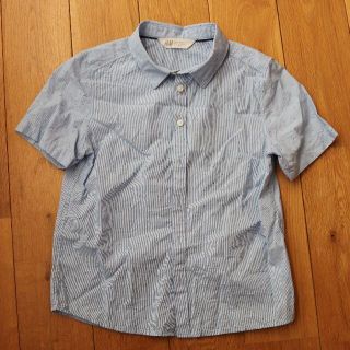 エイチアンドエム(H&M)の【匿名配送・新品未使用品】H&M／キッズシャツ（半袖）(ブラウス)