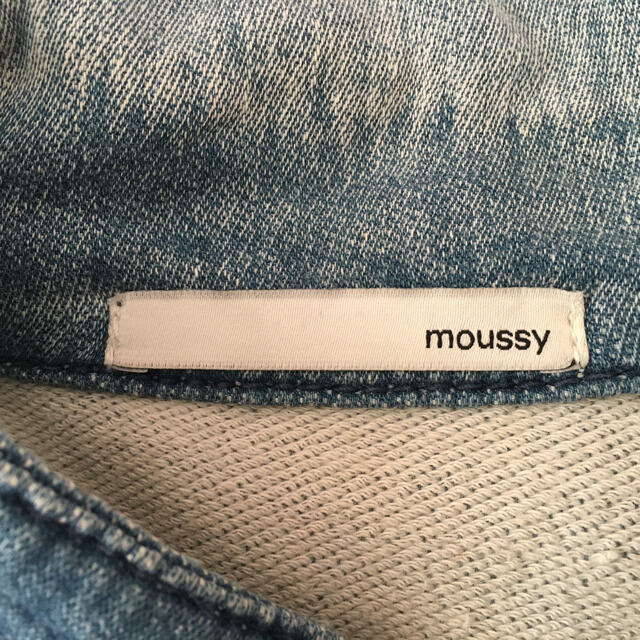 moussy(マウジー)のmoussy ストレッチデニムジャケット レディースのジャケット/アウター(Gジャン/デニムジャケット)の商品写真