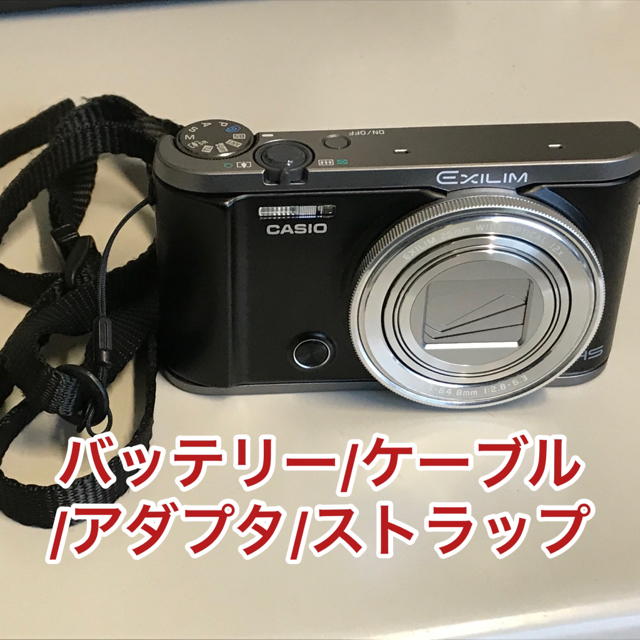 スマホ/家電/カメラCASIO EX-ZR3100 ブラック バッテリー、ケーブル、アダプタ