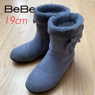 ベベ(BeBe)のお値下げ★BEBE   リボンショートブーツ 19cm(ブーツ)