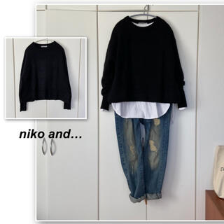 ニコアンド(niko and...)の週末のみ‼️ニコアンド✨黒のニット(ニット/セーター)