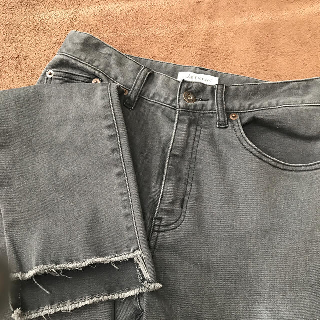 SLOBE IENA(スローブイエナ)のSLOBE IENA LE DENIM ブラックデニムスリムパンツ36 レディースのパンツ(デニム/ジーンズ)の商品写真