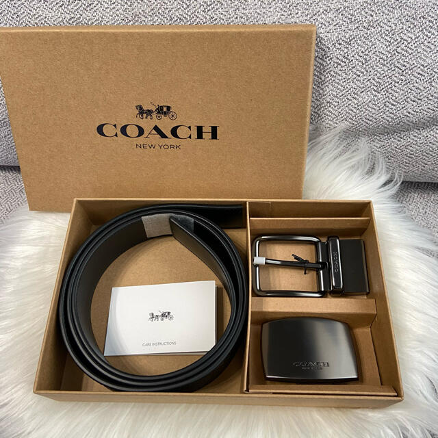 COACH メンズ★リバーシブルベルト セット BOX付き