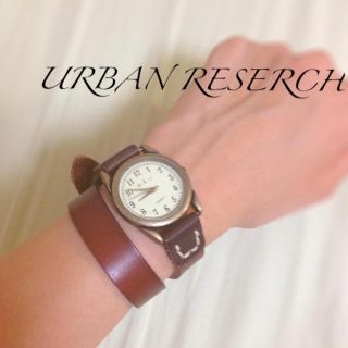 アーバンリサーチ(URBAN RESEARCH)の本革◎ダブルベルトの時計(腕時計)