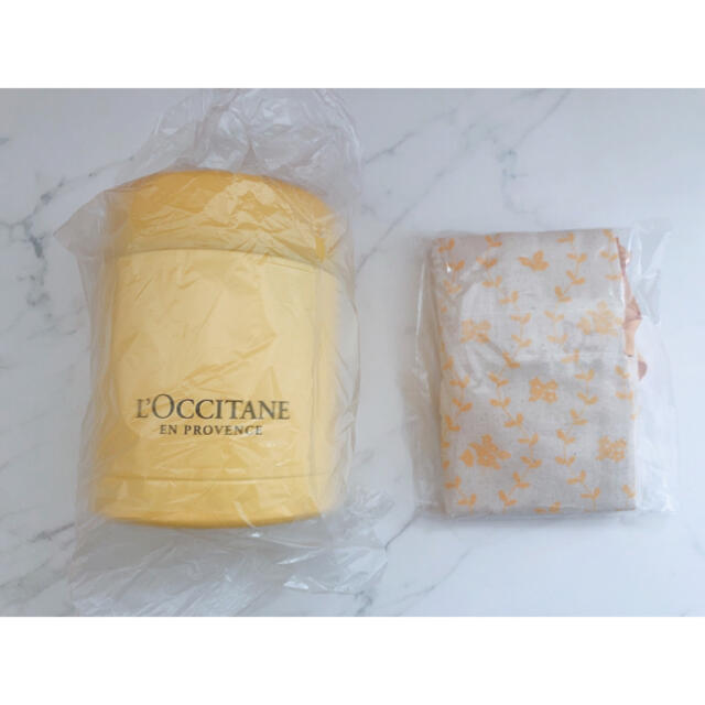 L'OCCITANE(ロクシタン)のロクシタン　スープジャー&プロヴァンス柄ケース インテリア/住まい/日用品のキッチン/食器(弁当用品)の商品写真