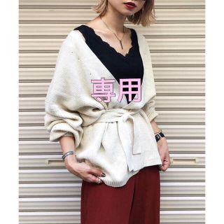 ページボーイ(PAGEBOY)の【美品】 ニットガウン カシュクールカーディガン pageboy (ニット/セーター)