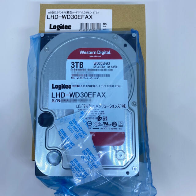 【新品・未使用】WD30EFAX（3TB）