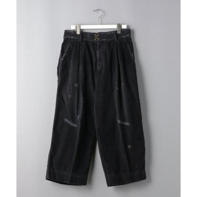 公式激安通販にて購入 【最終価格】kolor DAMAGED CORDUROY WIDEPANT 紺1