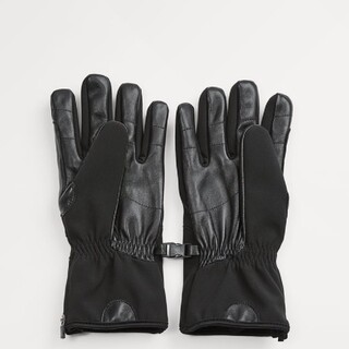 ザラ(ZARA)の定価5990円 半額 新品 ZARA メンズ グローブ 手袋 ブラック レザー(手袋)