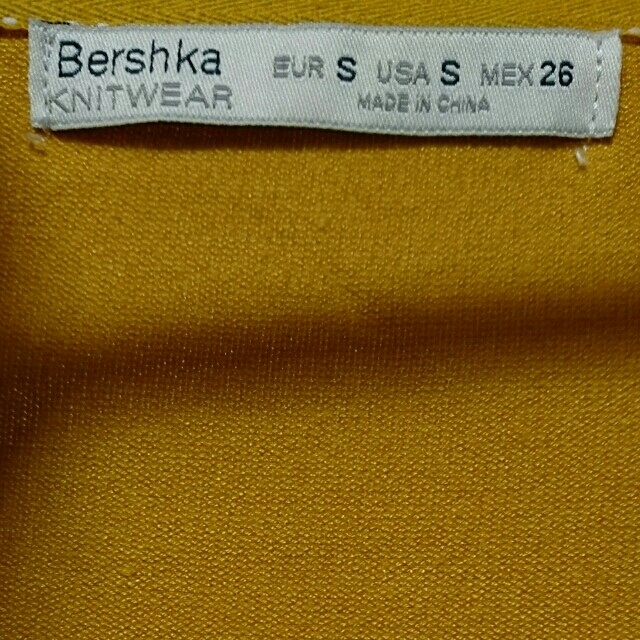 Bershka(ベルシュカ)のマスタードイエロー☆ロングカーデ レディースのトップス(カーディガン)の商品写真