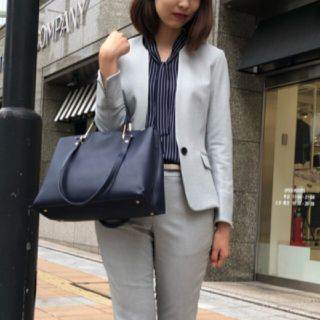 スーツカンパニー(THE SUIT COMPANY)の【美品】スーツカンパニー　ノーカラージャケット(スーツ)