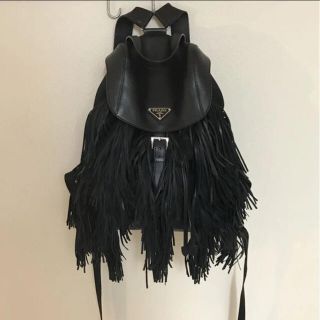 プラダ(PRADA)の【uki様専用】PRADA正規品レア　レザーフリンジリュック(リュック/バックパック)