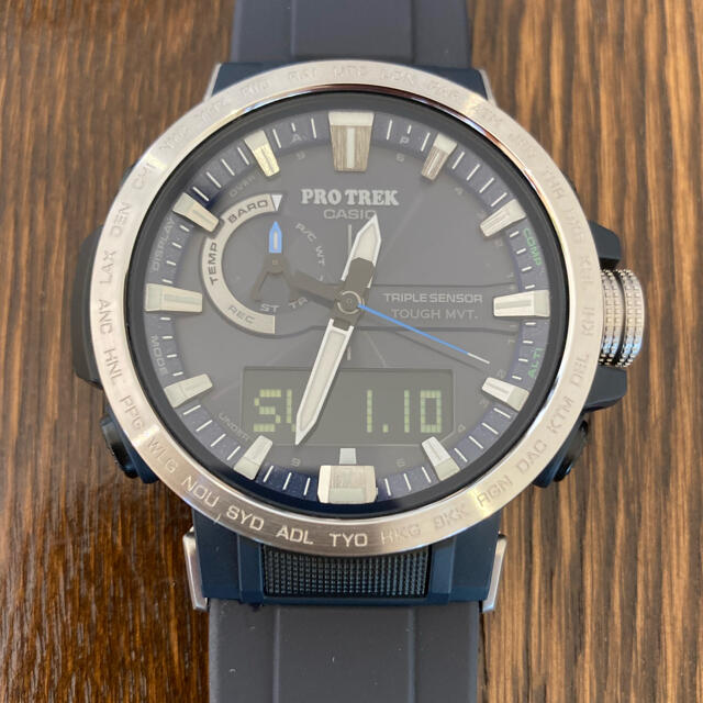 CASIO - CASIO プロトレック PRO TREK PRW-60 ネイビーの通販 by