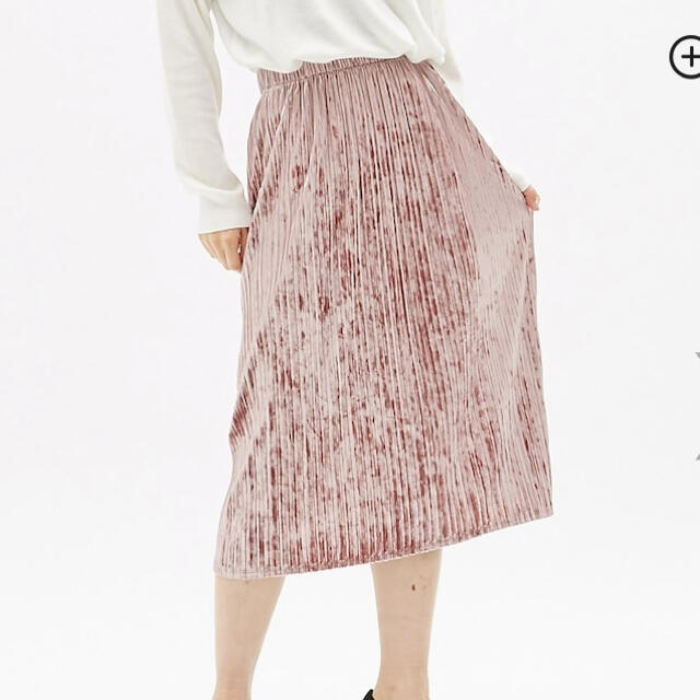 GU(ジーユー)のベロアプリーツスカート レディースのスカート(ロングスカート)の商品写真