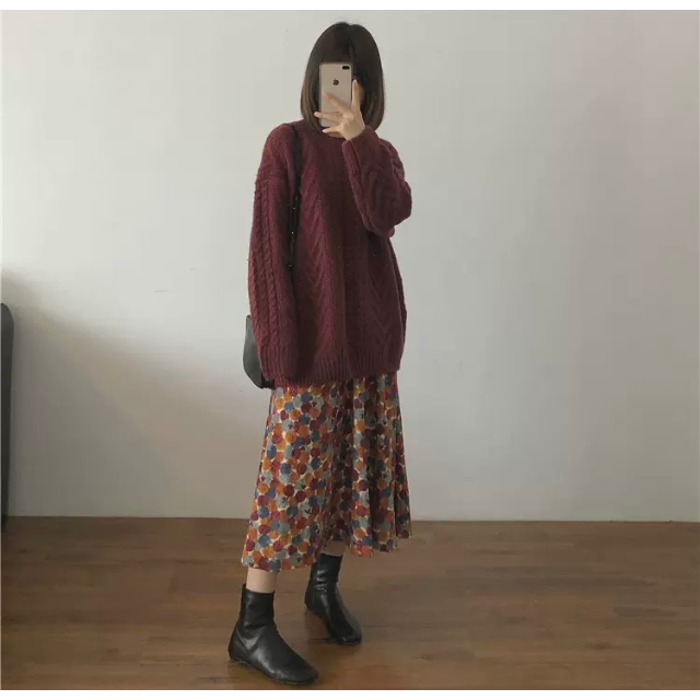 レディース シンプルロングスカート Aライン カラフル 韓国 冬春コーデの通販 By Harudressshop ラクマ