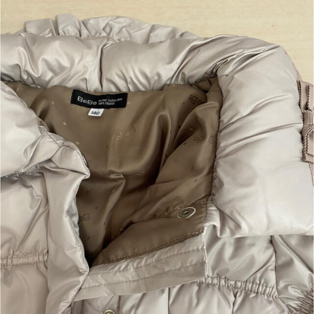 ♡新品未使用タグ付♡BeBeダウンコート140 グレージュ