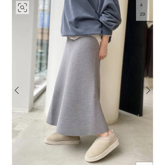 L'Appartement DEUXIEME CLASSE(アパルトモンドゥーズィエムクラス)の新品、タグ付き★アパルトモン　Knit Long Skirt レディースのスカート(ロングスカート)の商品写真