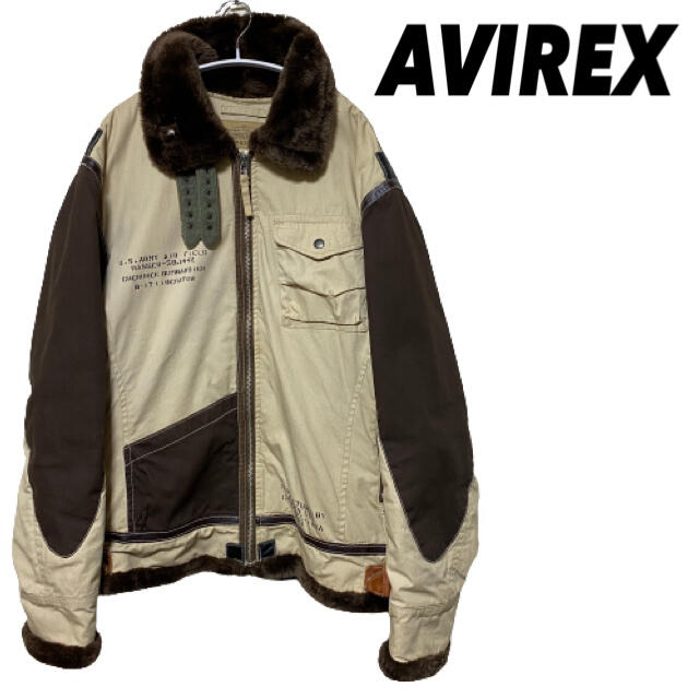 メンズ●【しっとりボア】AVIREX B-3 フライトジャケット●