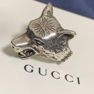 グッチ(Gucci)の※金欠です。助けてください。GUCCI【グッチ】12号 ウルフリング(シルバー)(リング(指輪))