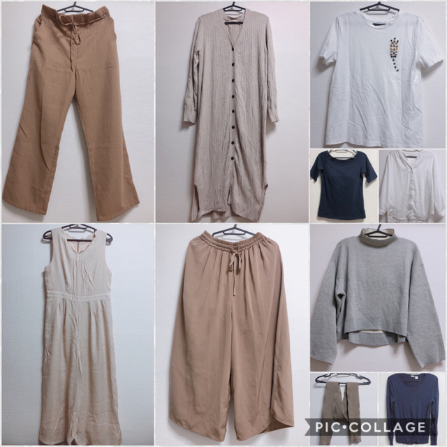 GU(ジーユー)のレディース　まとめ売り　アウター　ニット　ワンピース　カーディガン　コート　服 レディースのレディース その他(セット/コーデ)の商品写真