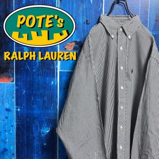 ラルフローレン(Ralph Lauren)のnaoko様専用【ラルフローレン】ワンポイント刺繍ロゴストライプシャツ 90s(シャツ)